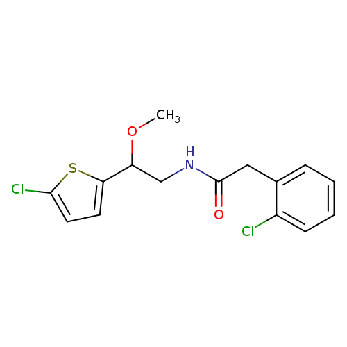2-(2-chlorophenyl)-N-[2-(5-chlorothiophen-2-yl)-2-methoxyethyl]acetamide