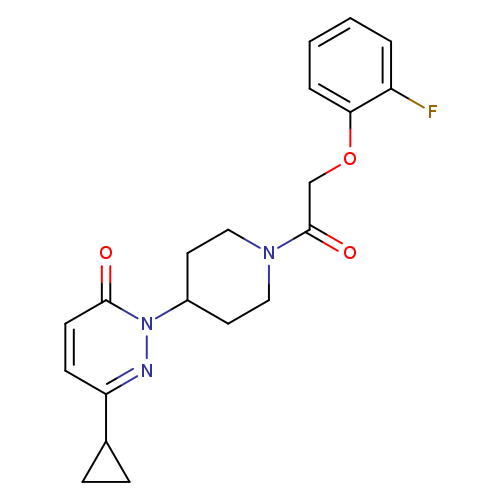 6-cyclopropyl-2-{1-[2-(2-fluorophenoxy)acetyl]piperidin-4-yl}-2,3-dihydropyridazin-3-one