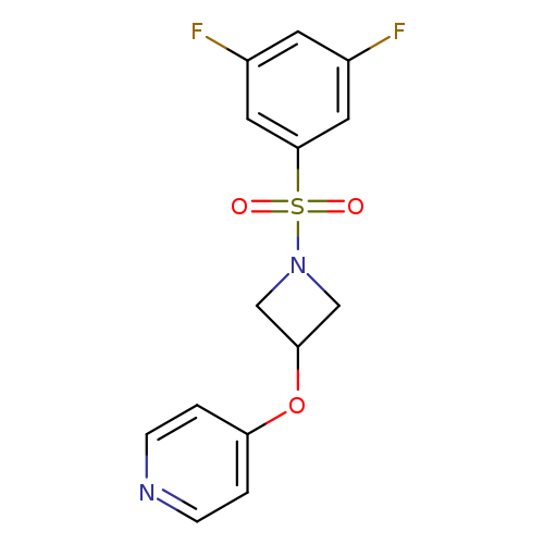 4-{[1-(3,5-difluorobenzenesulfonyl)azetidin-3-yl]oxy}pyridine