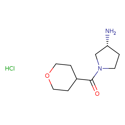 (R)-(3-Aminopyrrolidin-1-yl)(tetrahydro-2H-pyran-4-yl)methanone hydrochloride