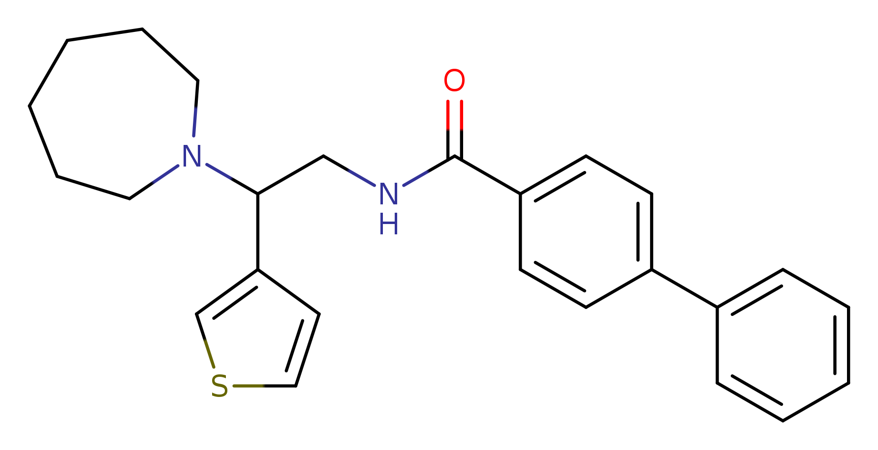 N-[2-(azepan-1-yl)-2-(thiophen-3-yl)ethyl]-[1,1'-biphenyl]-4-carboxamide