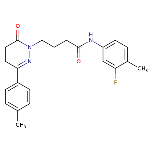 N-(3-fluoro-4-methylphenyl)-4-[3-(4-methylphenyl)-6-oxo-1,6-dihydropyridazin-1-yl]butanamide