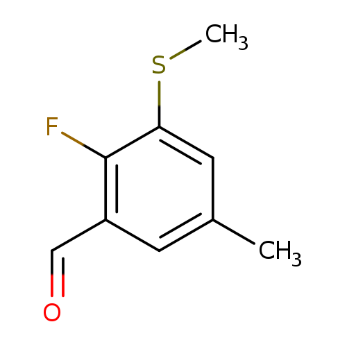 2-Fluoro-5-methyl-3-(methylthio)benzaldehyde