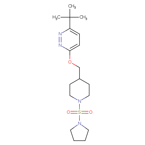 3-tert-butyl-6-{[1-(pyrrolidine-1-sulfonyl)piperidin-4-yl]methoxy}pyridazine