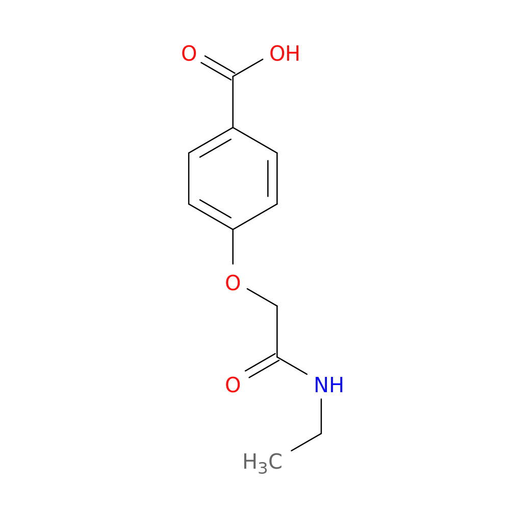 4-[(ethylcarbamoyl)methoxy]benzoic acid