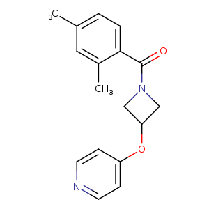 4-{[1-(2,4-dimethylbenzoyl)azetidin-3-yl]oxy}pyridine