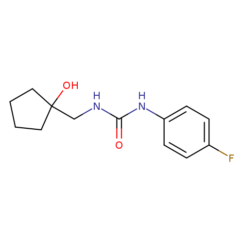 1-(4-fluorophenyl)-3-[(1-hydroxycyclopentyl)methyl]urea