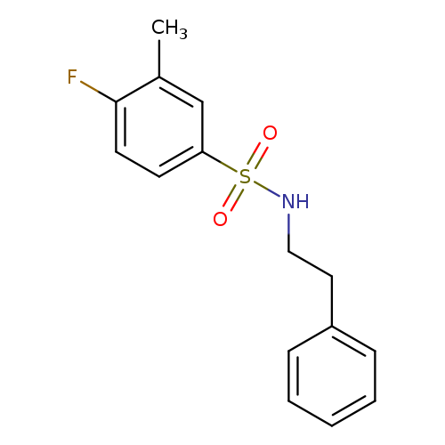 4-Fluoro-3-methyl-N-phenethyl-benzenesulfonamide