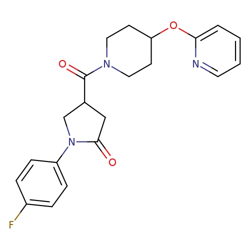 1-(4-fluorophenyl)-4-[4-(pyridin-2-yloxy)piperidine-1-carbonyl]pyrrolidin-2-one