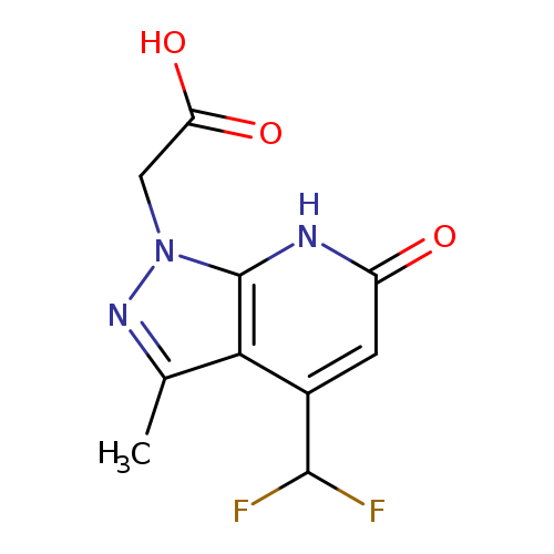 2-(4-(Difluoromethyl)-3-methyl-6-oxo-6,7-dihydro-1H-pyrazolo[3,4-b]pyridin-1-yl)acetic acid