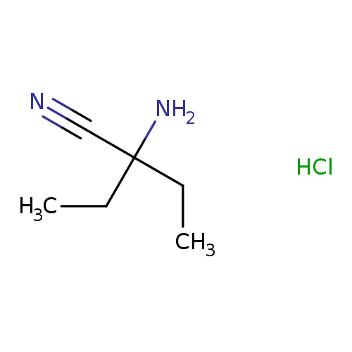2-amino-2-ethylbutanenitrile hydrochloride