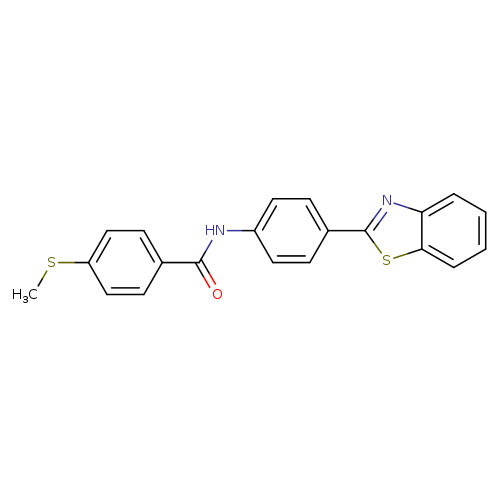 N-[4-(1,3-benzothiazol-2-yl)phenyl]-4-(methylsulfanyl)benzamide