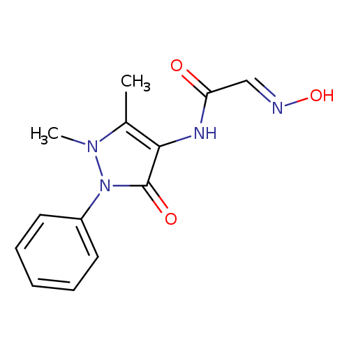N-(1,5-dimethyl-3-oxo-2-phenyl-2,3-dihydro-1H-pyrazol-4-yl)-2-(N-hydroxyimino)acetamide