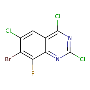 7-Bromo-2,4,6-trichloro-8-fluoroquinazoline