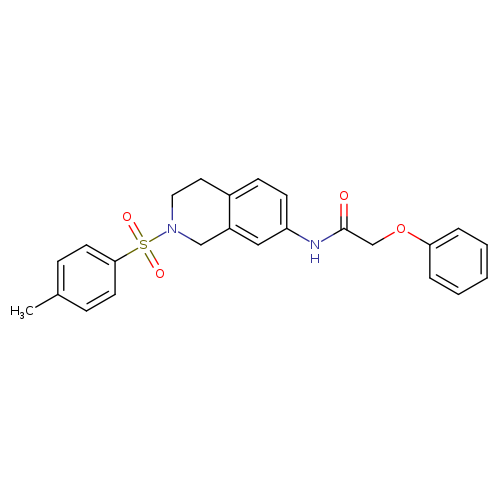 N-[2-(4-methylbenzenesulfonyl)-1,2,3,4-tetrahydroisoquinolin-7-yl]-2-phenoxyacetamide