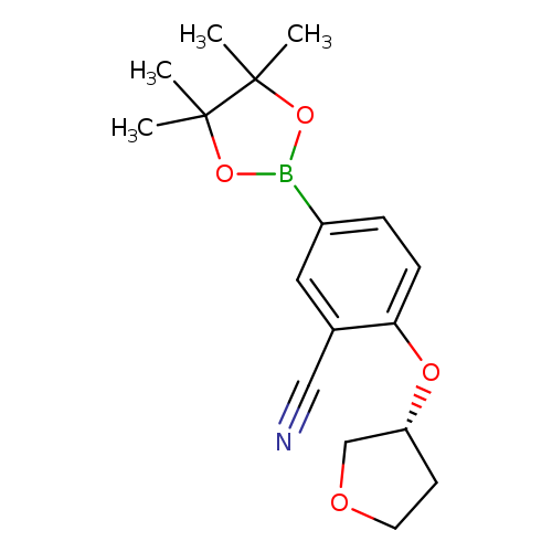 (R)-2-((Tetrahydrofuran-3-yl)oxy)-5-(4,4,5,5-tetramethyl-1,3,2-dioxaborolan-2-yl)benzonitrile
