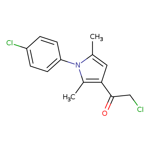 2-CHLORO-1-[1-(4-CHLOROPHENYL)-2,5-DIMETHYL-1H-PYRROL-3-YL]-1-ETHANONE