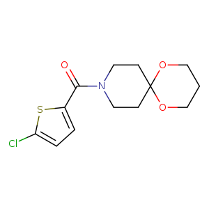 9-(5-chlorothiophene-2-carbonyl)-1,5-dioxa-9-azaspiro[5.5]undecane