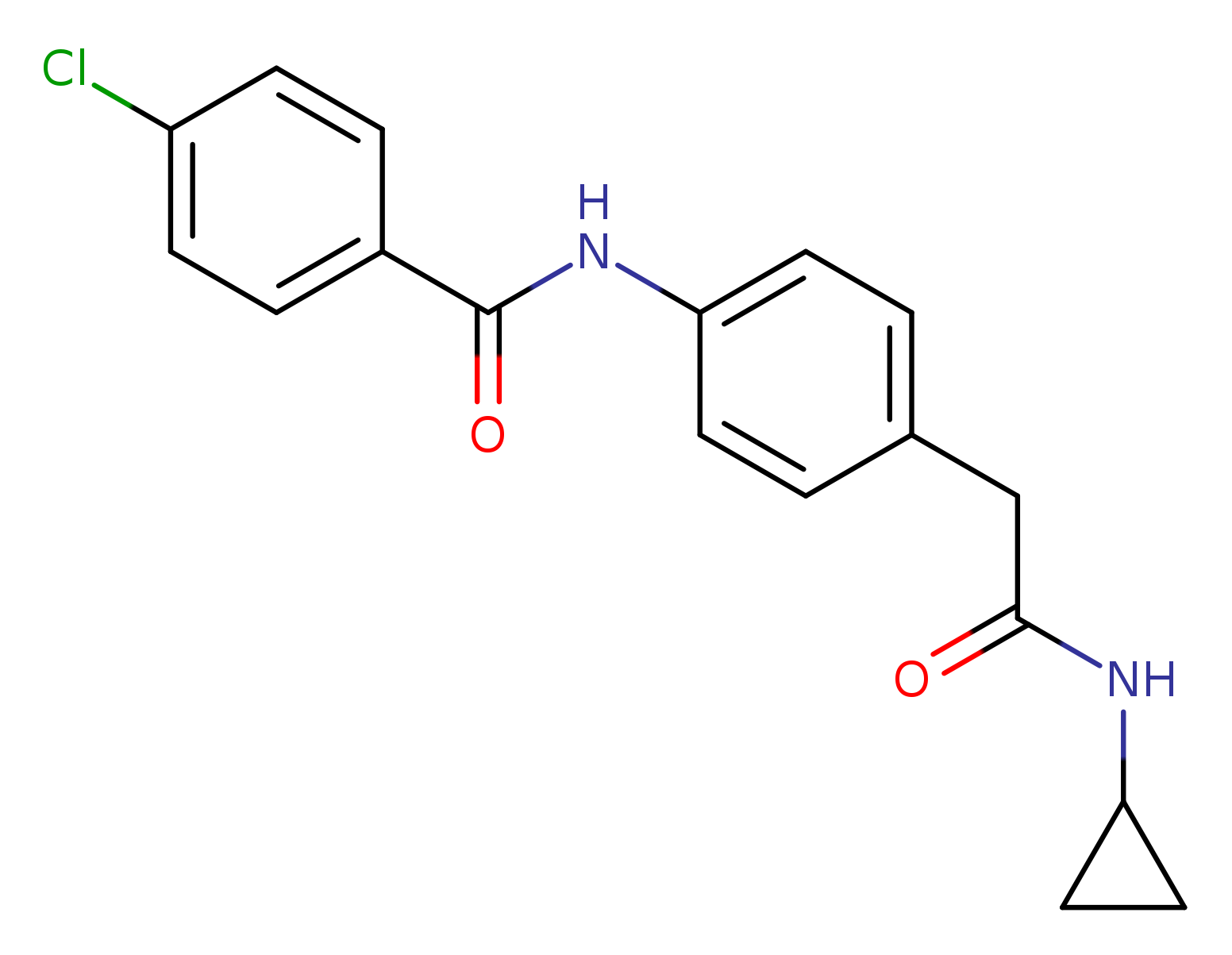 4-chloro-N-{4-[(cyclopropylcarbamoyl)methyl]phenyl}benzamide