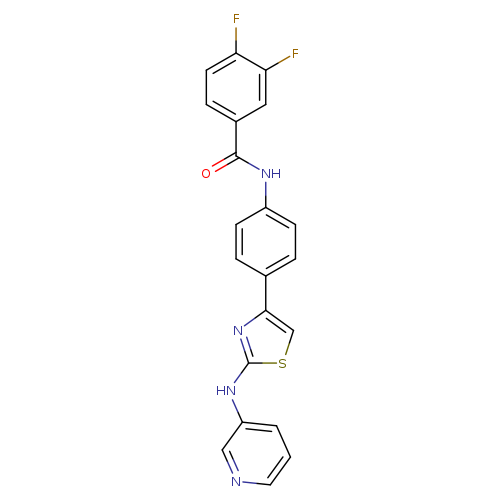 3,4-difluoro-N-(4-{2-[(pyridin-3-yl)amino]-1,3-thiazol-4-yl}phenyl)benzamide