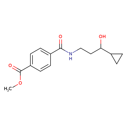 methyl 4-[(3-cyclopropyl-3-hydroxypropyl)carbamoyl]benzoate