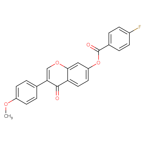 3-(4-methoxyphenyl)-4-oxo-4H-chromen-7-yl 4-fluorobenzoate