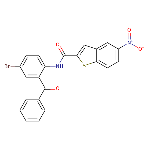 N-(2-benzoyl-4-bromophenyl)-5-nitro-1-benzothiophene-2-carboxamide