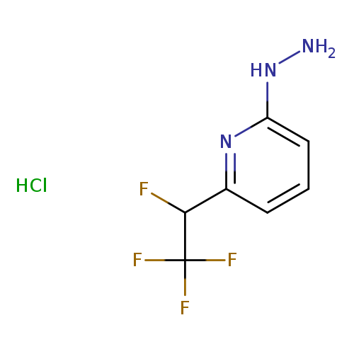 2-hydrazinyl-6-(1,2,2,2-tetrafluoroethyl)pyridinehydrochloride