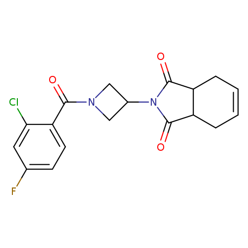 2-[1-(2-chloro-4-fluorobenzoyl)azetidin-3-yl]-2,3,3a,4,7,7a-hexahydro-1H-isoindole-1,3-dione