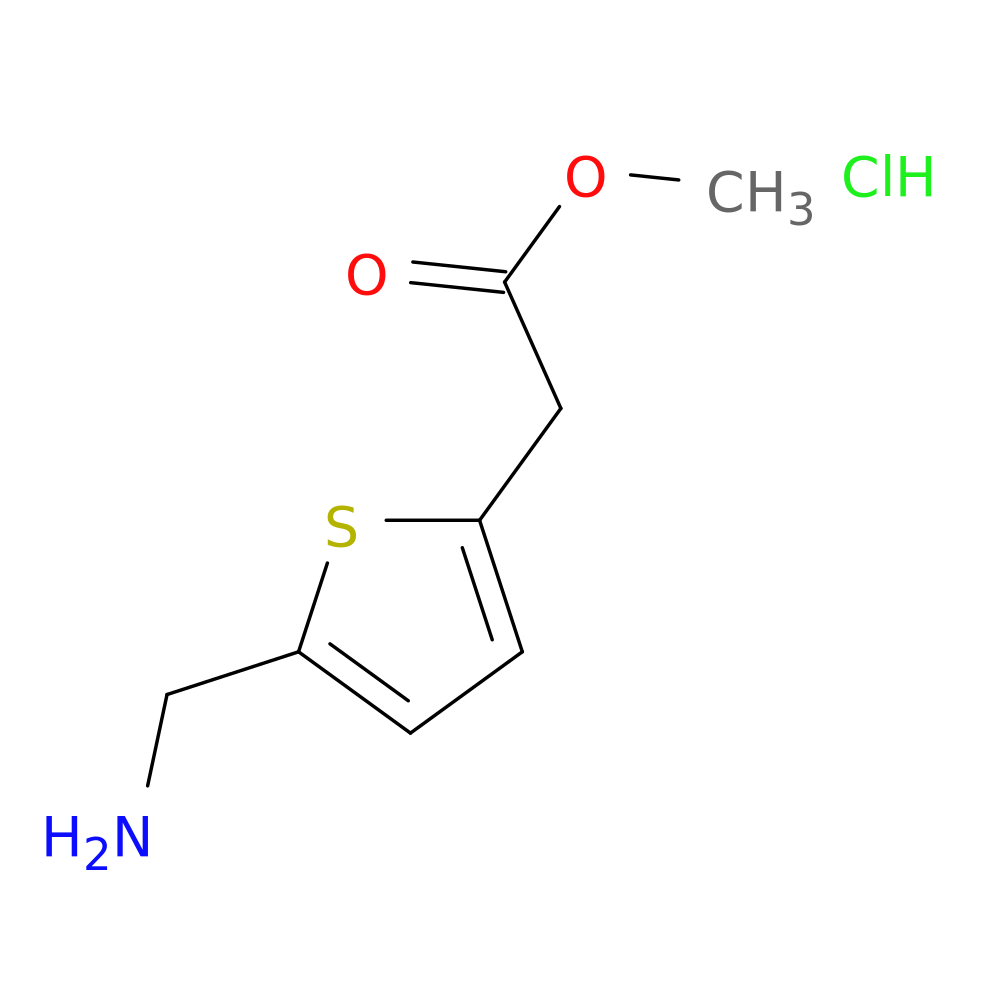 methyl 2-[5-(aminomethyl)thiophen-2-yl]acetate hydrochloride