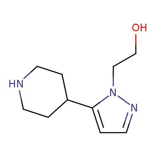 2-[5-(piperidin-4-yl)-1H-pyrazol-1-yl]ethan-1-ol