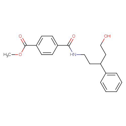 methyl 4-[(5-hydroxy-3-phenylpentyl)carbamoyl]benzoate