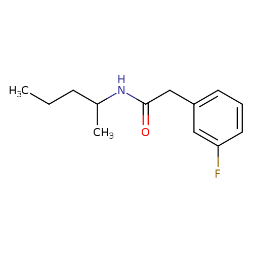 2-(3-fluorophenyl)-N-(1-methylbutyl)acetamide