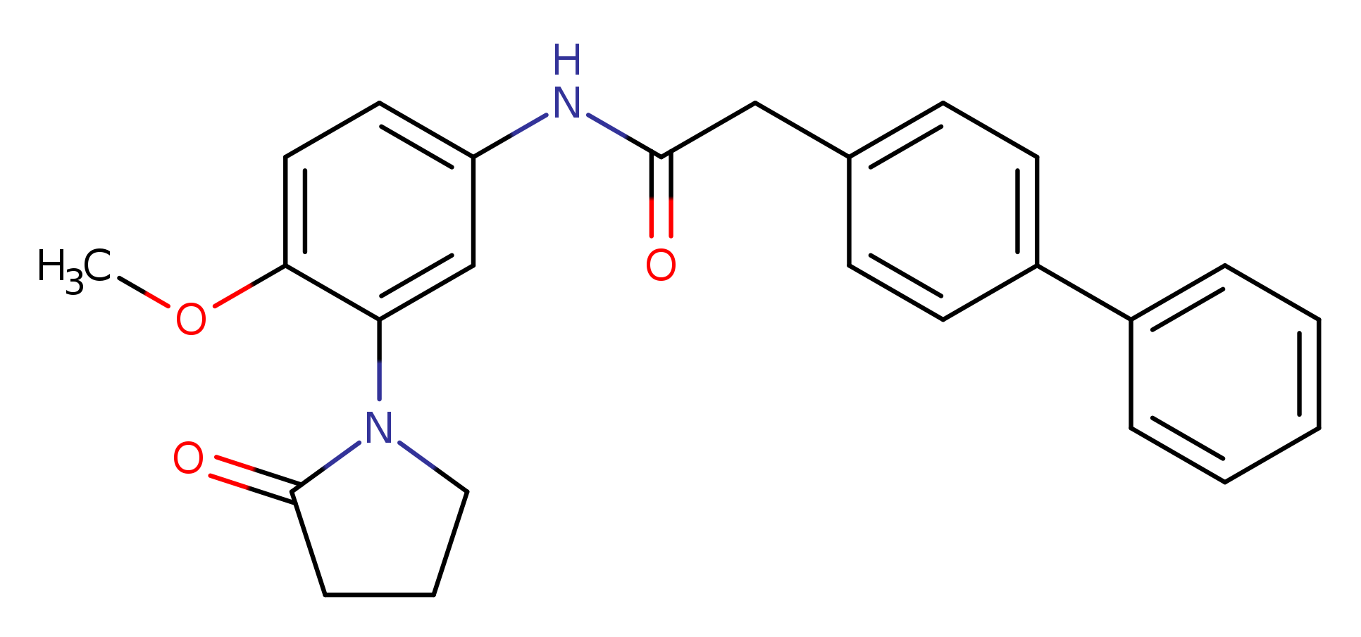 2-{[1,1'-biphenyl]-4-yl}-N-[4-methoxy-3-(2-oxopyrrolidin-1-yl)phenyl]acetamide