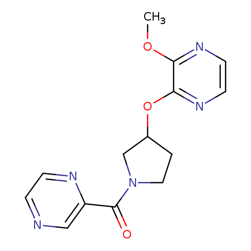 2-methoxy-3-{[1-(pyrazine-2-carbonyl)pyrrolidin-3-yl]oxy}pyrazine