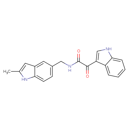 2-(1H-indol-3-yl)-N-[(2-methyl-1H-indol-5-yl)methyl]-2-oxoacetamide