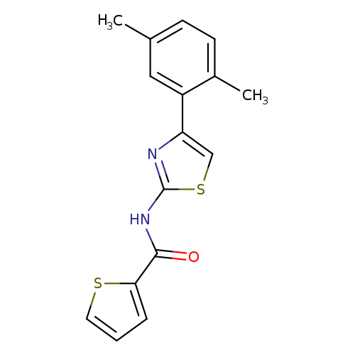 N-[4-(2,5-dimethylphenyl)-1,3-thiazol-2-yl]thiophene-2-carboxamide
