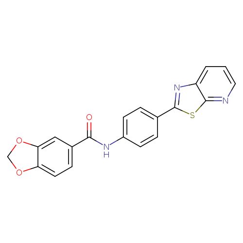 N-(4-{[1,3]thiazolo[5,4-b]pyridin-2-yl}phenyl)-2H-1,3-benzodioxole-5-carboxamide