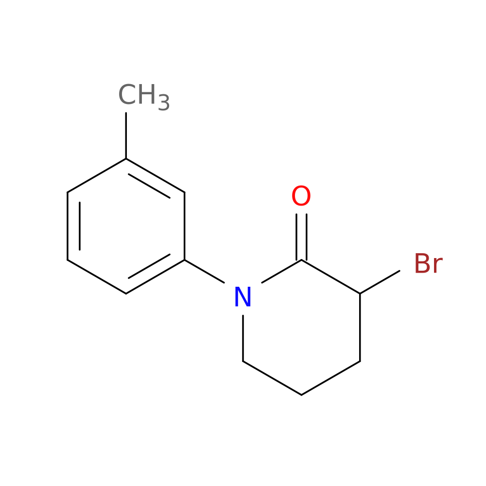 3-bromo-1-(3-methylphenyl)piperidin-2-one