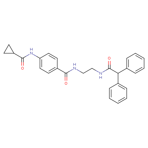 N-(4-{[2-(2,2-diphenylacetamido)ethyl]carbamoyl}phenyl)cyclopropanecarboxamide