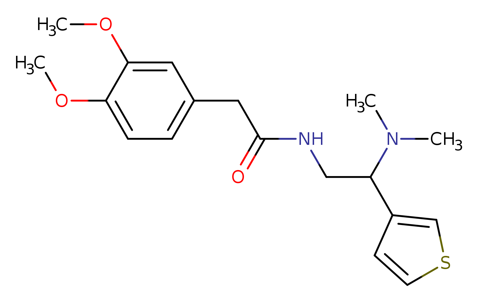 2-(3,4-dimethoxyphenyl)-N-[2-(dimethylamino)-2-(thiophen-3-yl)ethyl]acetamide