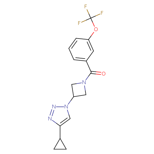 4-cyclopropyl-1-{1-[3-(trifluoromethoxy)benzoyl]azetidin-3-yl}-1H-1,2,3-triazole