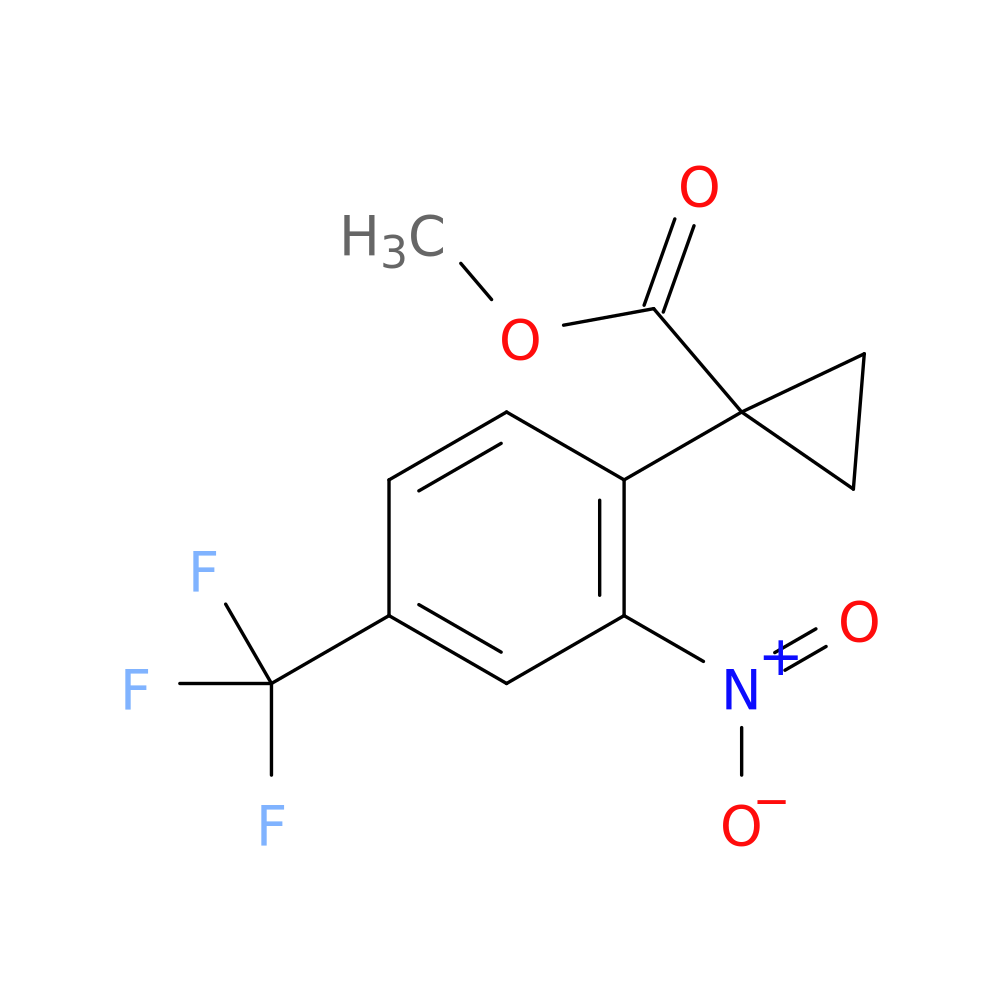 Methyl 1-(2-nitro-4-trifluoromethylphenyl)cyclopropanecarboxylate
