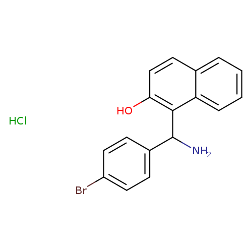 1-[Amino-(4-bromo-phenyl)-methyl]-naphthalen-2-ol hydrochloride