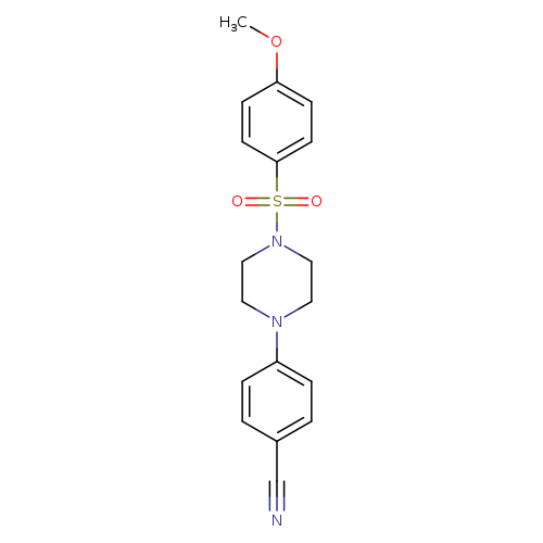 4-[4-(4-methoxybenzenesulfonyl)piperazin-1-yl]benzonitrile