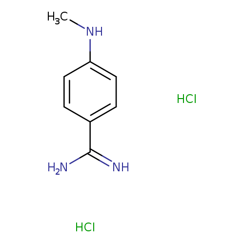 4-(methylamino)benzene-1-carboximidamide dihydrochloride