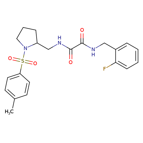N'-[(2-fluorophenyl)methyl]-N-{[1-(4-methylbenzenesulfonyl)pyrrolidin-2-yl]methyl}ethanediamide