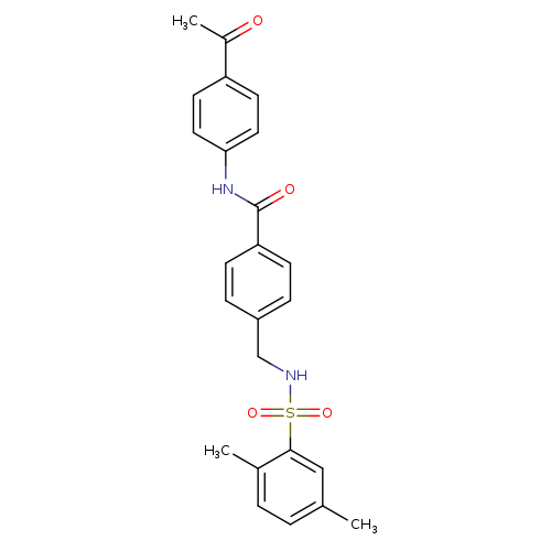 N-(4-acetylphenyl)-4-[(2,5-dimethylbenzenesulfonamido)methyl]benzamide