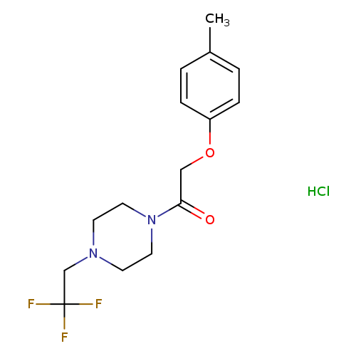 2-(4-methylphenoxy)-1-[4-(2,2,2-trifluoroethyl)piperazin-1-yl]ethan-1-one hydrochloride