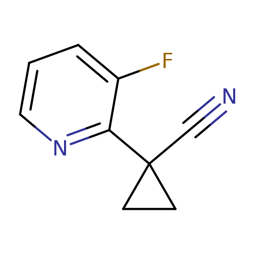 1-(3-fluoropyridin-2-yl)cyclopropane-1-carbonitrile